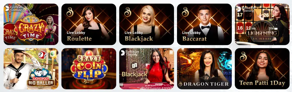 Jeux de casino en direct MANGA CASINO