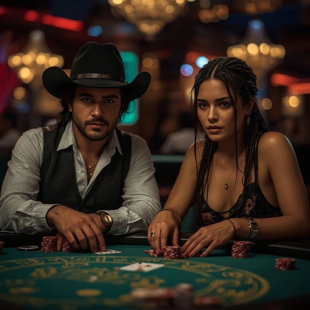 photo de deux joueurs de poker MANGA CASINO